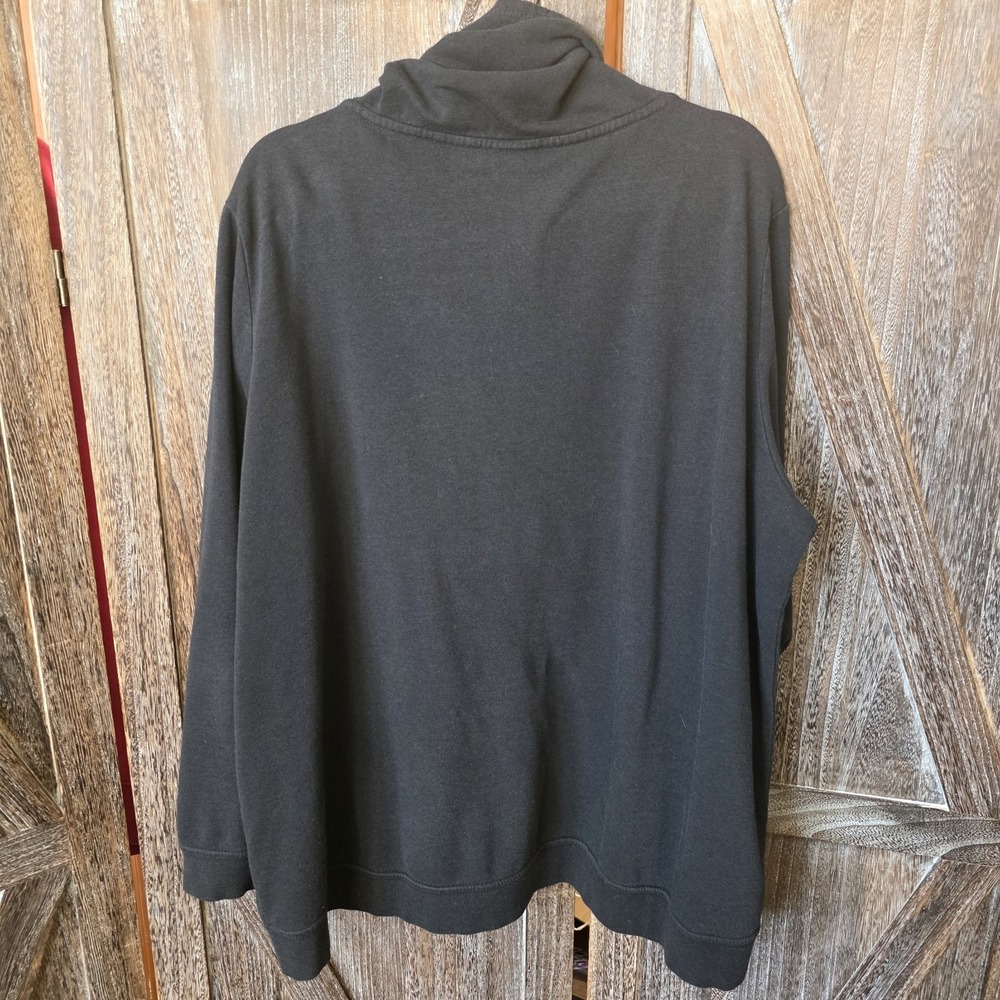 Nike Sweatshirt Women's Size 2X Black Funnel‎ Neck Zippered Jacket Activewear - Picture 7 of 7